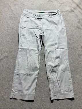 Wörn Worn Pants Womens 6 Beige Double Button Chino Cropped Capri Slacks 28x23